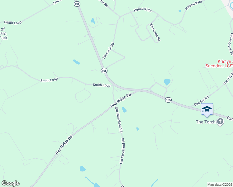 map of restaurants, bars, coffee shops, grocery stores, and more near 3750 Old Cleveland Road in Cornelia