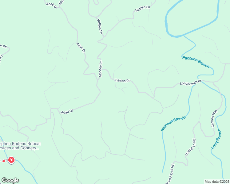 map of restaurants, bars, coffee shops, grocery stores, and more near 878 Echo Drive Northeast in Ranger