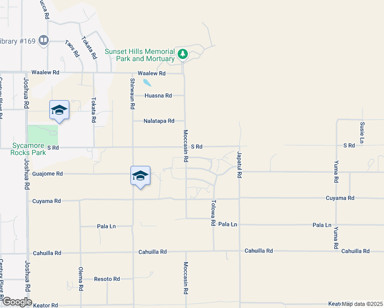 map of restaurants, bars, coffee shops, grocery stores, and more near 23890 Tocaloma Road in Apple Valley