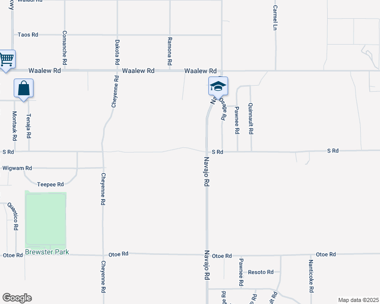 map of restaurants, bars, coffee shops, grocery stores, and more near 21636 South Road in Apple Valley