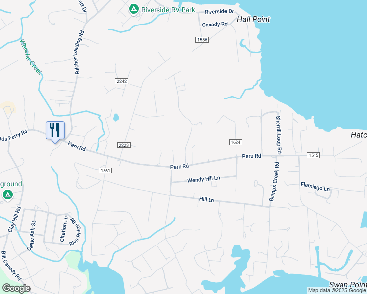 map of restaurants, bars, coffee shops, grocery stores, and more near 119 Tillet Lane in Sneads Ferry