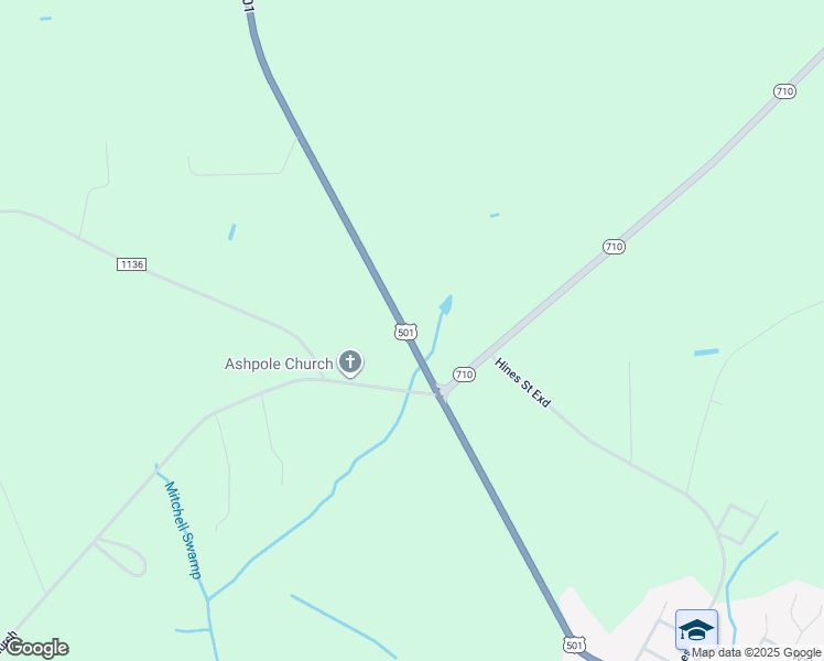 map of restaurants, bars, coffee shops, grocery stores, and more near 2736 North Carolina 130 in Rowland