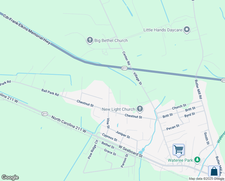 map of restaurants, bars, coffee shops, grocery stores, and more near 154 Tower Lane in Bladenboro