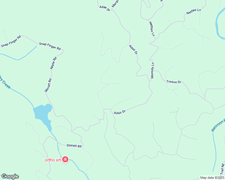 map of restaurants, bars, coffee shops, grocery stores, and more near 58 Monody Lane in Ranger