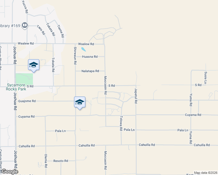 map of restaurants, bars, coffee shops, grocery stores, and more near 23890 Tocaloma Road in Apple Valley