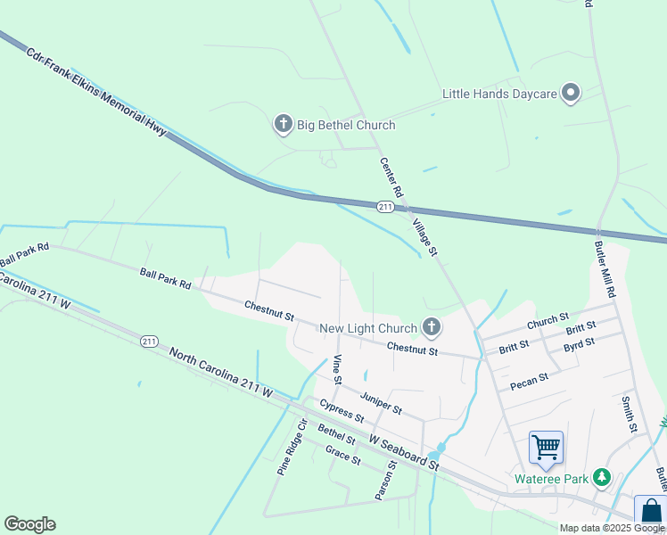 map of restaurants, bars, coffee shops, grocery stores, and more near 167 Tower Lane in Bladenboro