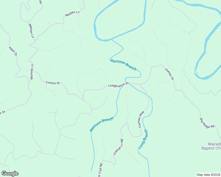map of restaurants, bars, coffee shops, grocery stores, and more near 968 Raccoon Ridge Northeast in Ranger