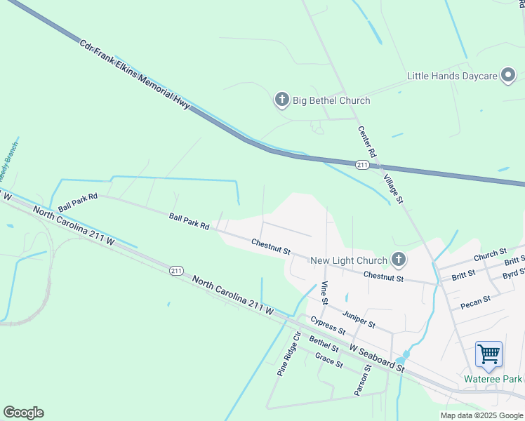 map of restaurants, bars, coffee shops, grocery stores, and more near Line Drive in Bladenboro