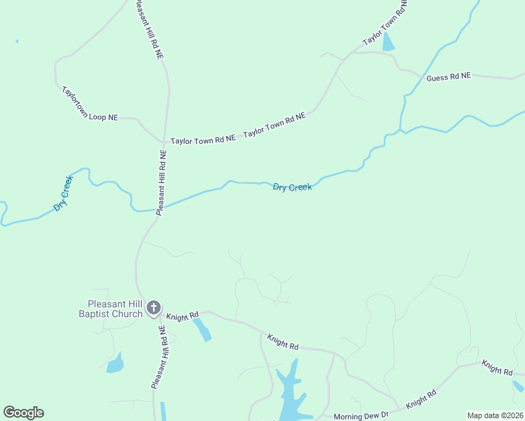 map of restaurants, bars, coffee shops, grocery stores, and more near 729 Taylor Town Road Northeast in Ranger