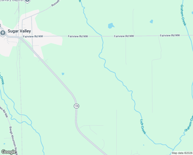map of restaurants, bars, coffee shops, grocery stores, and more near in Sugar Valley