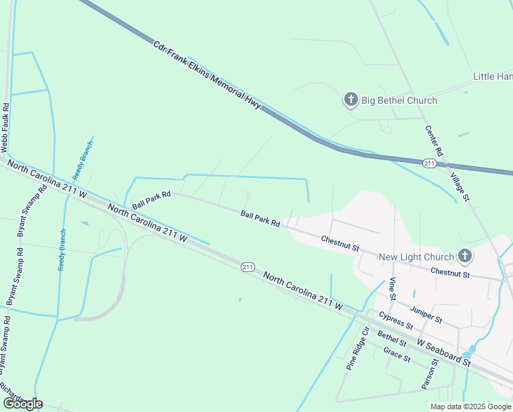 map of restaurants, bars, coffee shops, grocery stores, and more near 469 Ball Park Road in Bladenboro