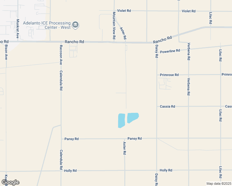 map of restaurants, bars, coffee shops, grocery stores, and more near Cassia Road in Adelanto