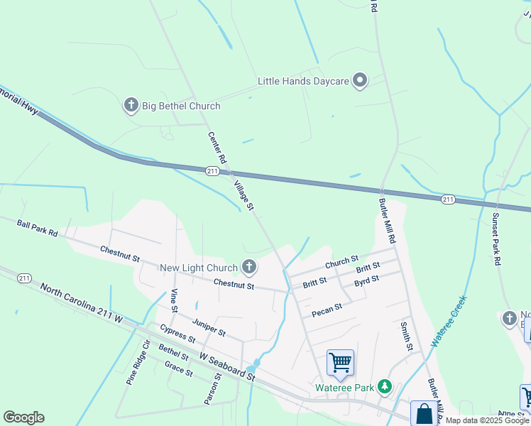 map of restaurants, bars, coffee shops, grocery stores, and more near 11461 Center Road in Bladenboro