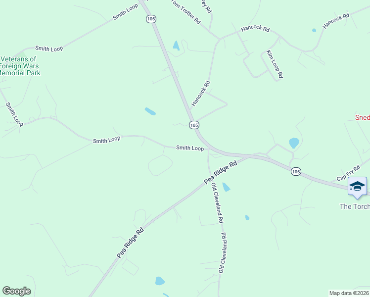 map of restaurants, bars, coffee shops, grocery stores, and more near 166 Smith Loop in Demorest