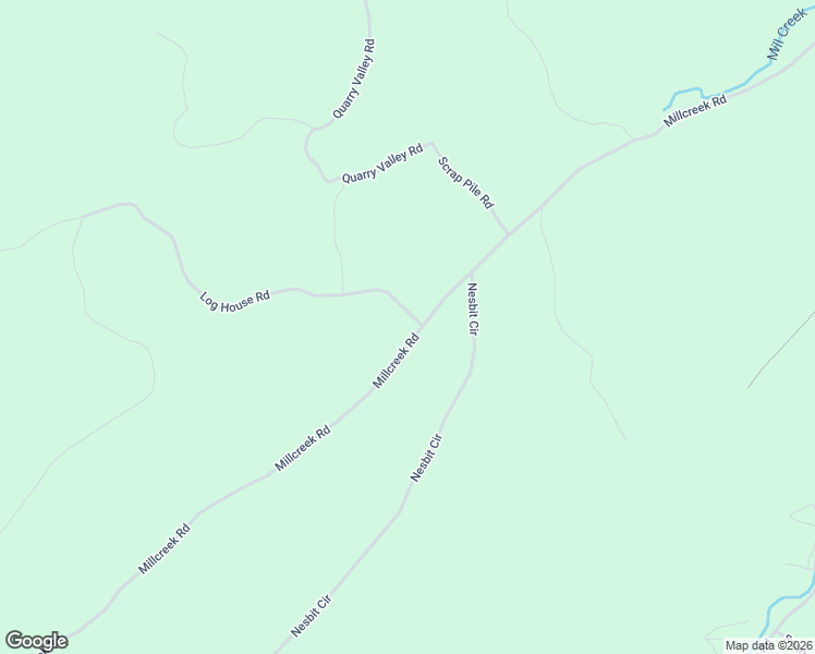 map of restaurants, bars, coffee shops, grocery stores, and more near Mill Creek Road in Garland County