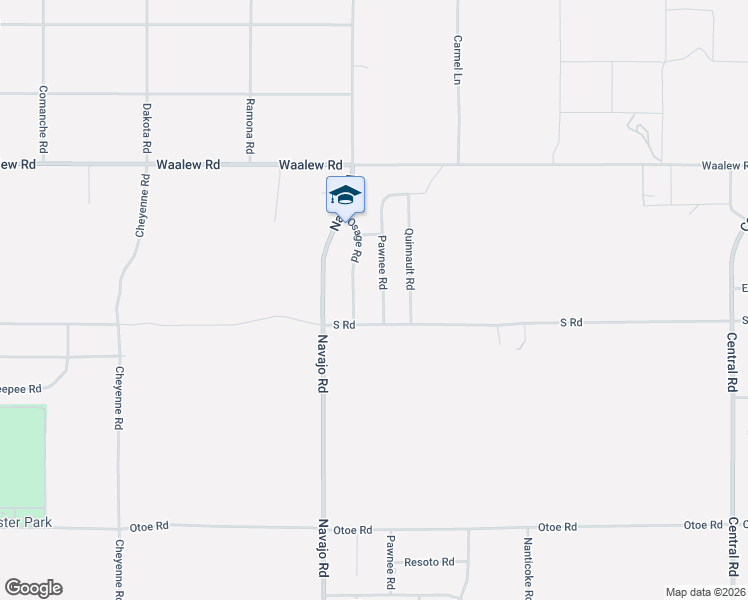 map of restaurants, bars, coffee shops, grocery stores, and more near 16577 Osage Road in Apple Valley