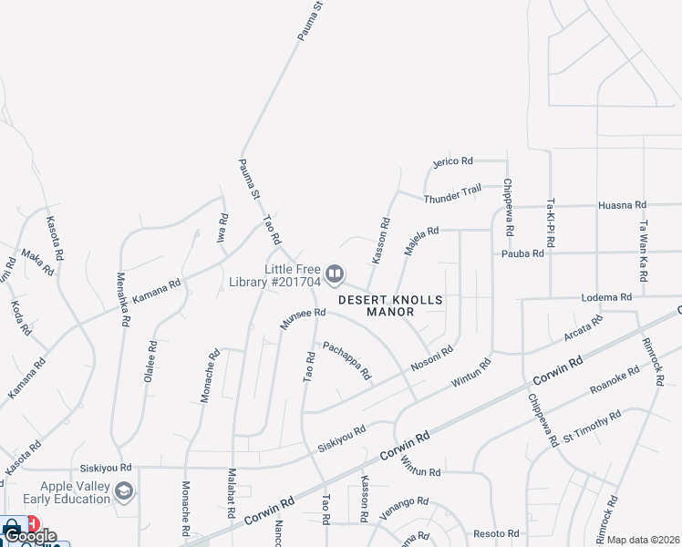map of restaurants, bars, coffee shops, grocery stores, and more near 18981 Kasson Way in Apple Valley