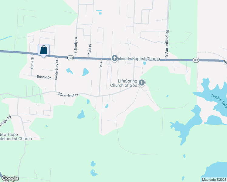 map of restaurants, bars, coffee shops, grocery stores, and more near 1010 Wakley Cove in Benton