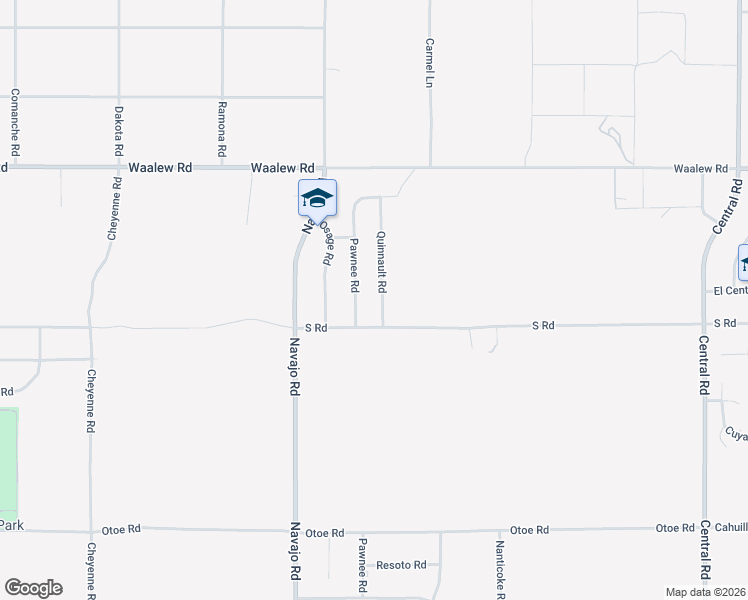 map of restaurants, bars, coffee shops, grocery stores, and more near 16569 Pawnee Road in Apple Valley