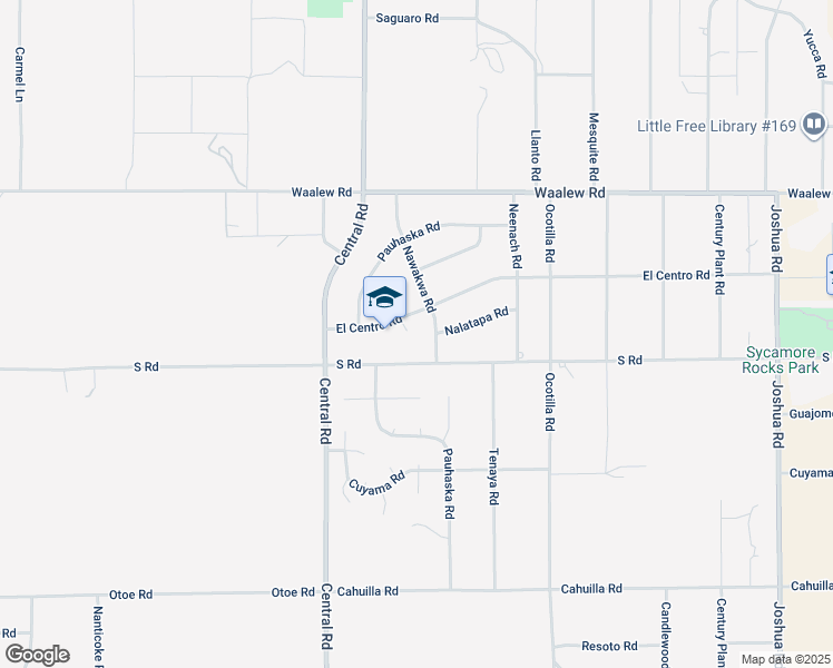 map of restaurants, bars, coffee shops, grocery stores, and more near 22645 El Centro Court in Apple Valley