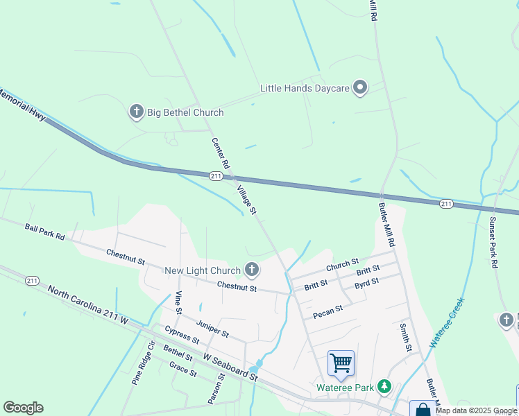 map of restaurants, bars, coffee shops, grocery stores, and more near 11419 Center Road in Bladenboro