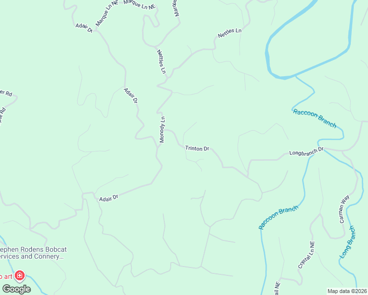 map of restaurants, bars, coffee shops, grocery stores, and more near 872 Bolster Lane Northeast in Ranger