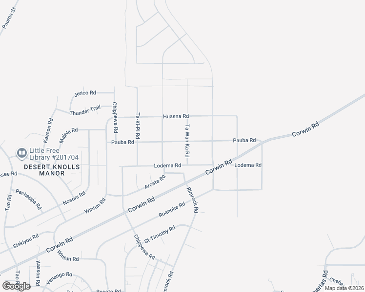 map of restaurants, bars, coffee shops, grocery stores, and more near 16544 Tawanka Road in Apple Valley