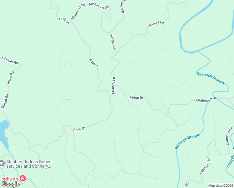 map of restaurants, bars, coffee shops, grocery stores, and more near 837 Monody Lane in Ranger