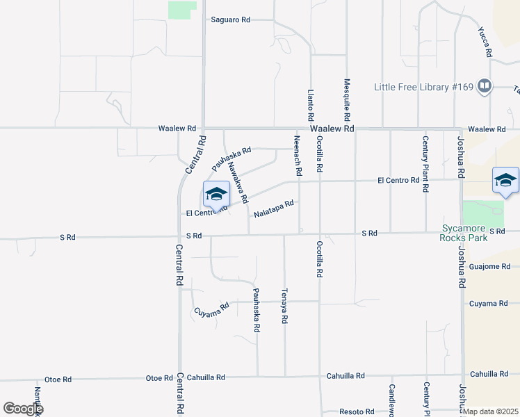 map of restaurants, bars, coffee shops, grocery stores, and more near 22732 Nalatapa Road in Apple Valley