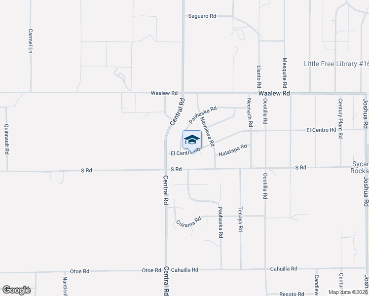 map of restaurants, bars, coffee shops, grocery stores, and more near 22590 El Centro Road in Apple Valley
