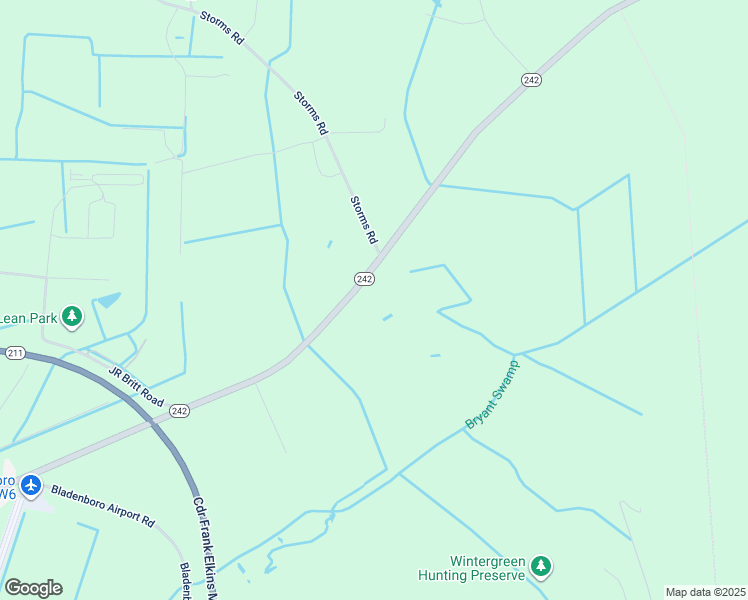 map of restaurants, bars, coffee shops, grocery stores, and more near North Carolina 242 Highway South in Bladenboro