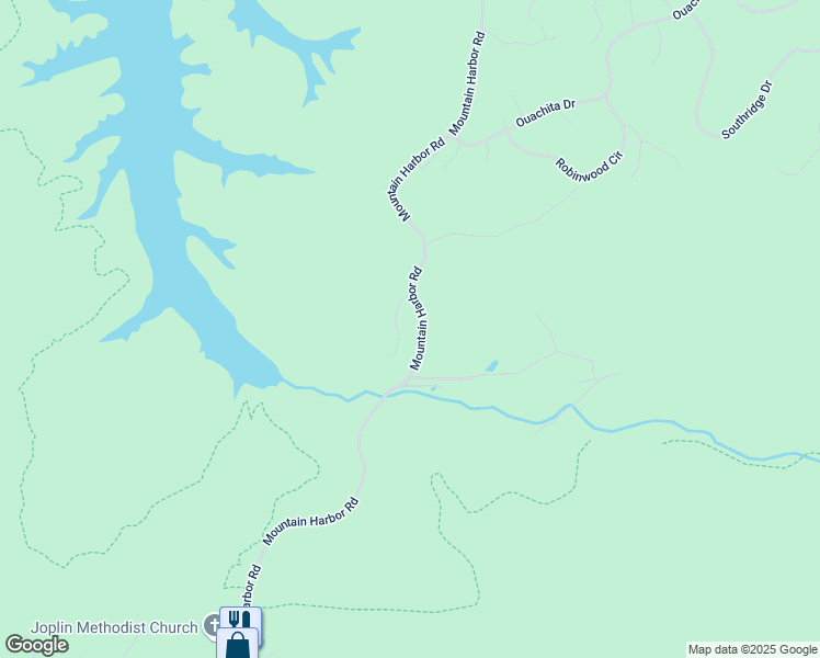 map of restaurants, bars, coffee shops, grocery stores, and more near 7 Memory Layne in Mount Ida