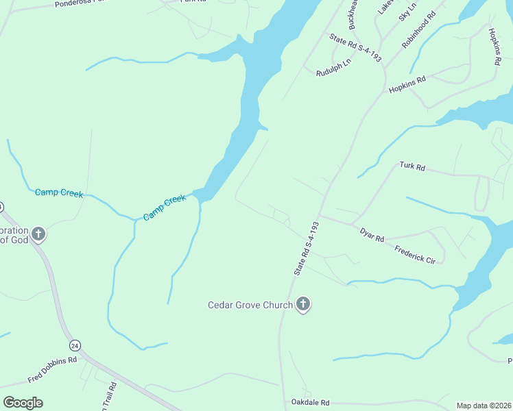 map of restaurants, bars, coffee shops, grocery stores, and more near 156 Dogwood Road in Townville