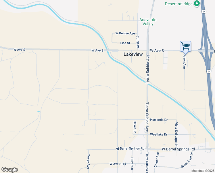 map of restaurants, bars, coffee shops, grocery stores, and more near Avenue S-4 in Palmdale