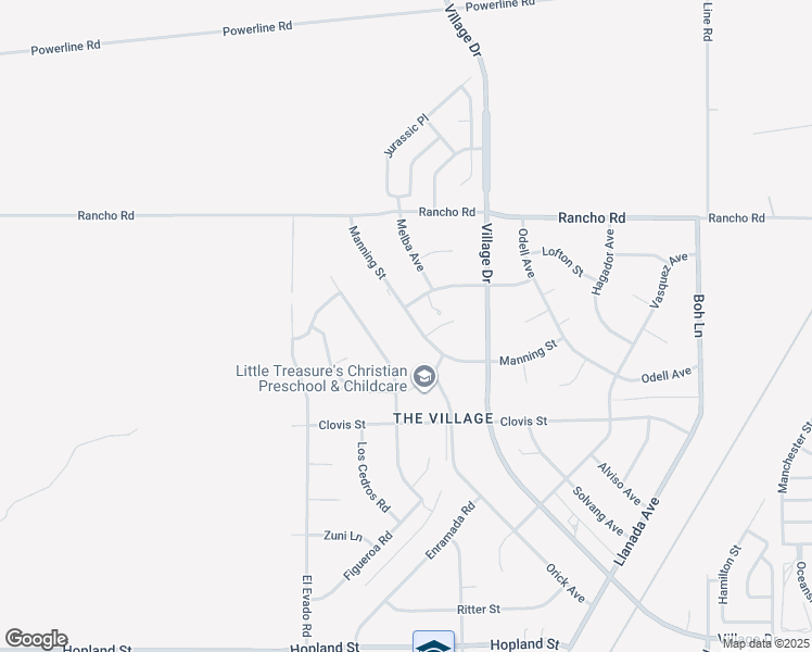 map of restaurants, bars, coffee shops, grocery stores, and more near 16682 Manning Street in Victorville