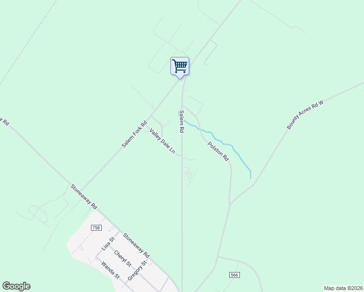 map of restaurants, bars, coffee shops, grocery stores, and more near 1349 Salem Road in Bennettsville