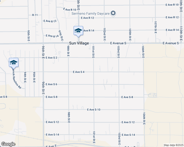 map of restaurants, bars, coffee shops, grocery stores, and more near 10057 East Avenue South 4 in Littlerock