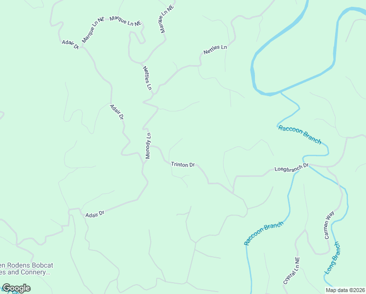 map of restaurants, bars, coffee shops, grocery stores, and more near 869 Bolster Lane Northeast in Ranger