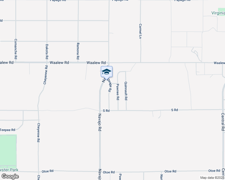 map of restaurants, bars, coffee shops, grocery stores, and more near 16635 Osage Road in Apple Valley