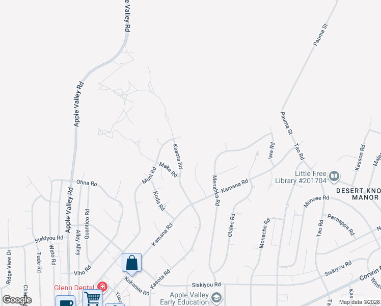 map of restaurants, bars, coffee shops, grocery stores, and more near 16639 Kasota Road in Apple Valley