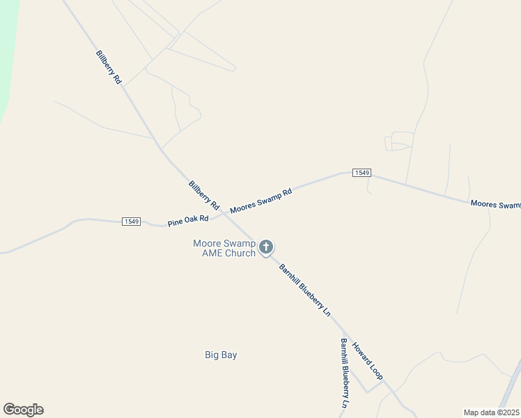 map of restaurants, bars, coffee shops, grocery stores, and more near Moores Swamp Road in Bladen County