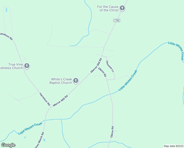 map of restaurants, bars, coffee shops, grocery stores, and more near 5905 Mercer Mill Brown Marsh Road in Clarkton