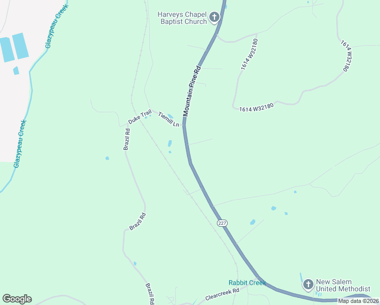 map of restaurants, bars, coffee shops, grocery stores, and more near 2246 Mountain Pine Road in Hot Springs