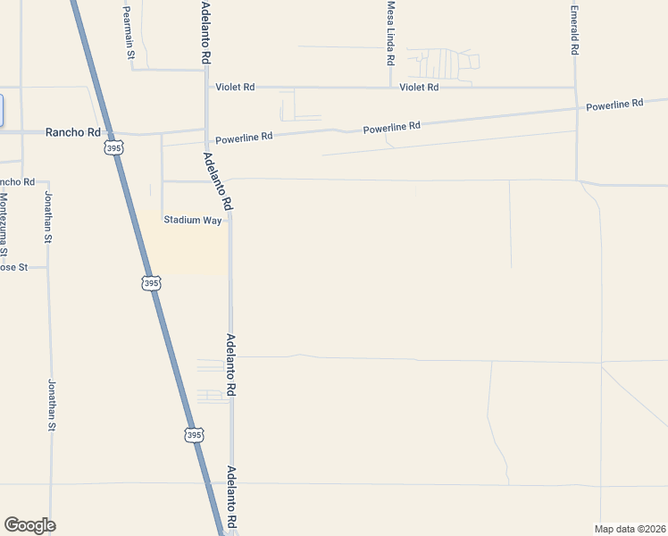 map of restaurants, bars, coffee shops, grocery stores, and more near 12324 Primrose Street in Adelanto