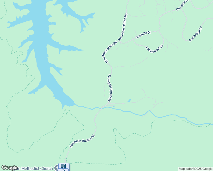 map of restaurants, bars, coffee shops, grocery stores, and more near 7 Memory Layne in Mount Ida