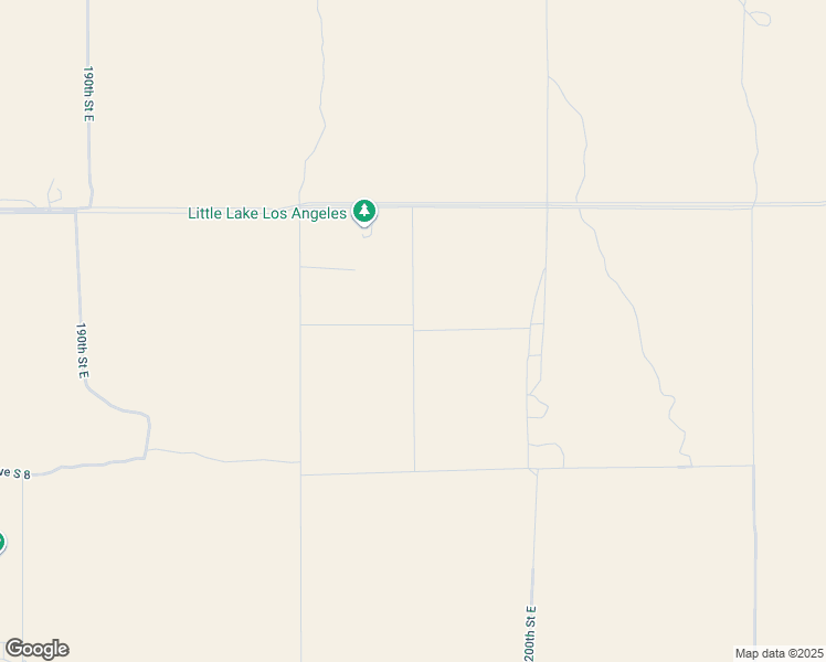 map of restaurants, bars, coffee shops, grocery stores, and more near 197th Street East in Los Angeles County