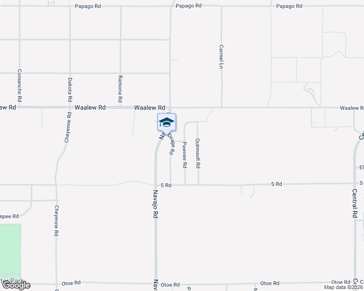 map of restaurants, bars, coffee shops, grocery stores, and more near 16655 Osage Road in Apple Valley