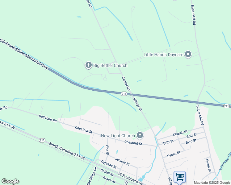 map of restaurants, bars, coffee shops, grocery stores, and more near Cdr Frank Elkins Memorial Highway in Bladen County