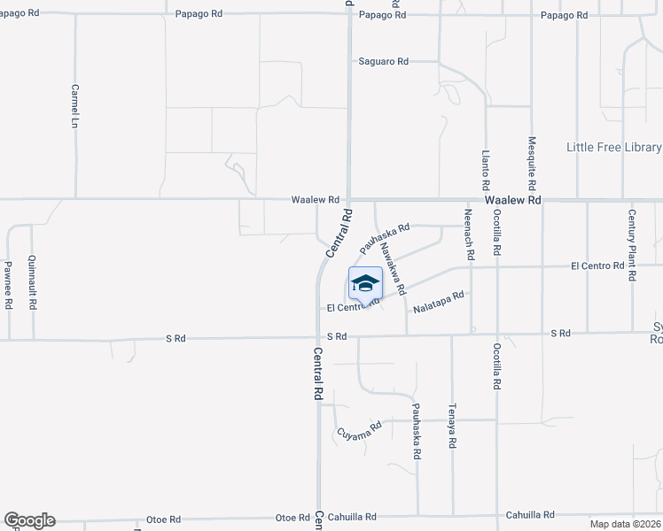 map of restaurants, bars, coffee shops, grocery stores, and more near 16641 Central Road in Apple Valley