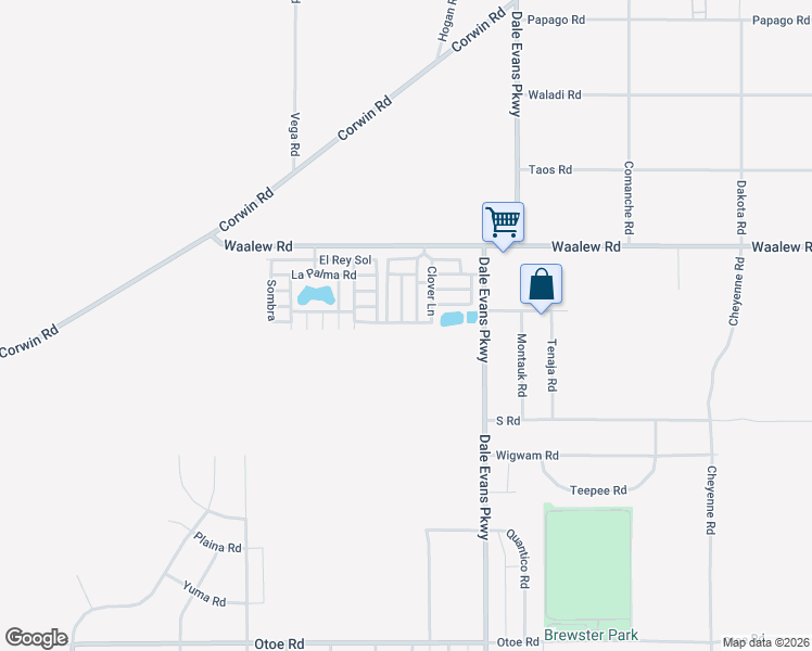 map of restaurants, bars, coffee shops, grocery stores, and more near 20843 Waalew Road in Apple Valley